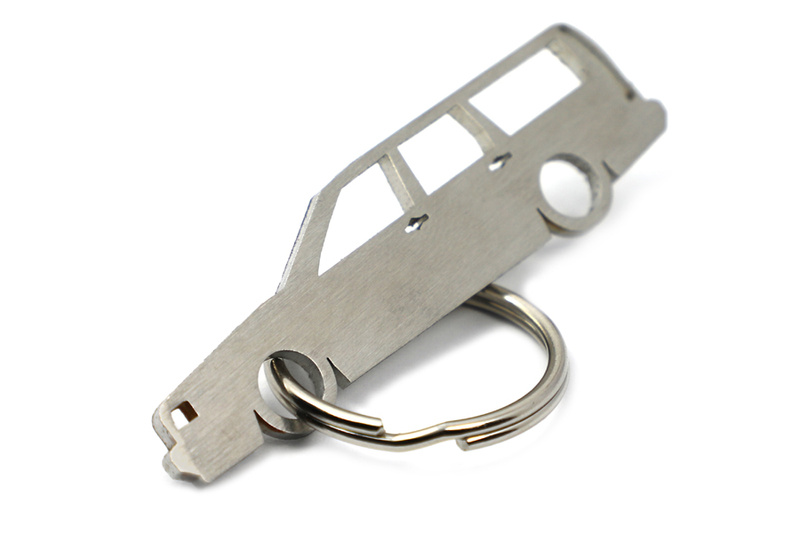 Stainless steel Volvo 850 station wagon key ring