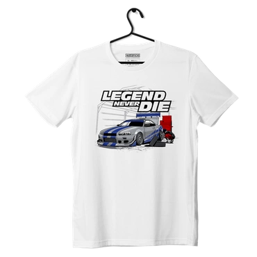 White T-shirt LEGEND NEVER DIE