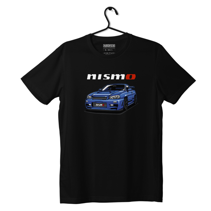 Černé tričko NISSAN Skyline R34 Nismo