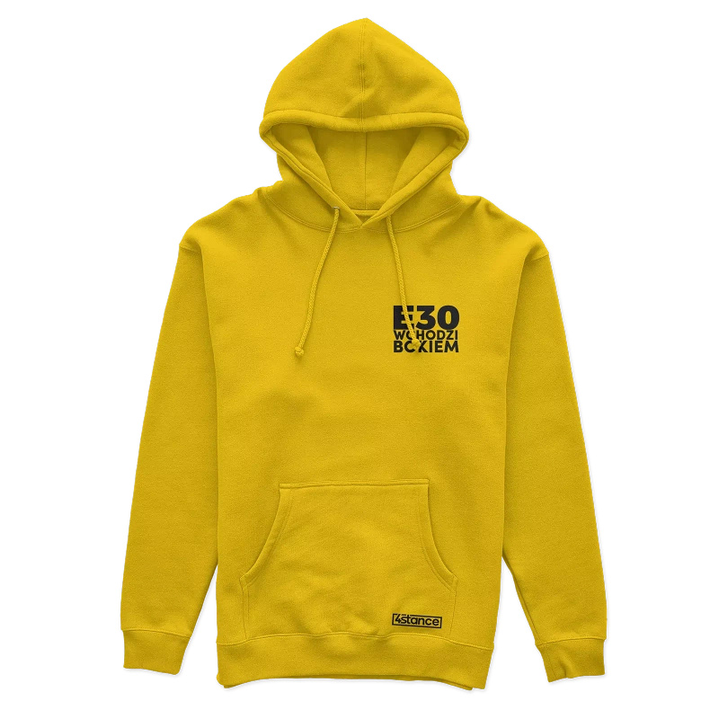 BMW E30 Kangaroo Sweatshirt Enters side drift yellow