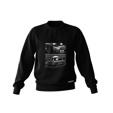 Czarna bluza NISSAN SKYLINE C10