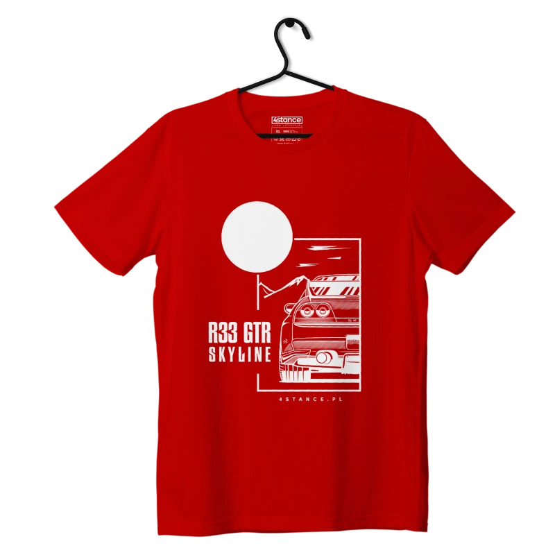 Nissan Skyline 33 GTR T-shirt rot