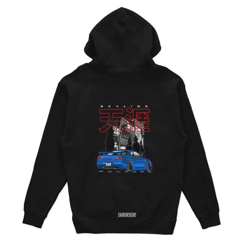 Bluza z kapturem Nissan Skyline GT-R R34 Stance