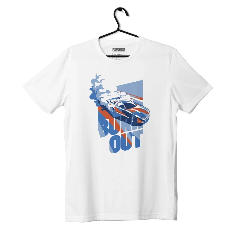White MAZDA RX-7 BURNOUT T-Shirt