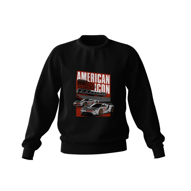 Black FORD GT40 American icon sweatshirt