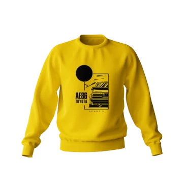 Toyota Sweatshirt AE86 gelb