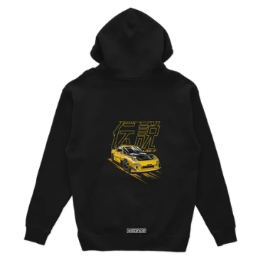 Czarna bluza z kapturem Mazda RX7 JDM