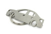 Stainless steel key ring Dacia Logan MK2 sedan