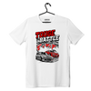 White TOUGE BATLLE T-shirt