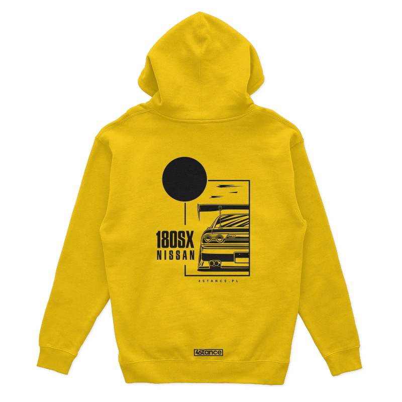 Nissan 180SX mikina s kapucí žlutá