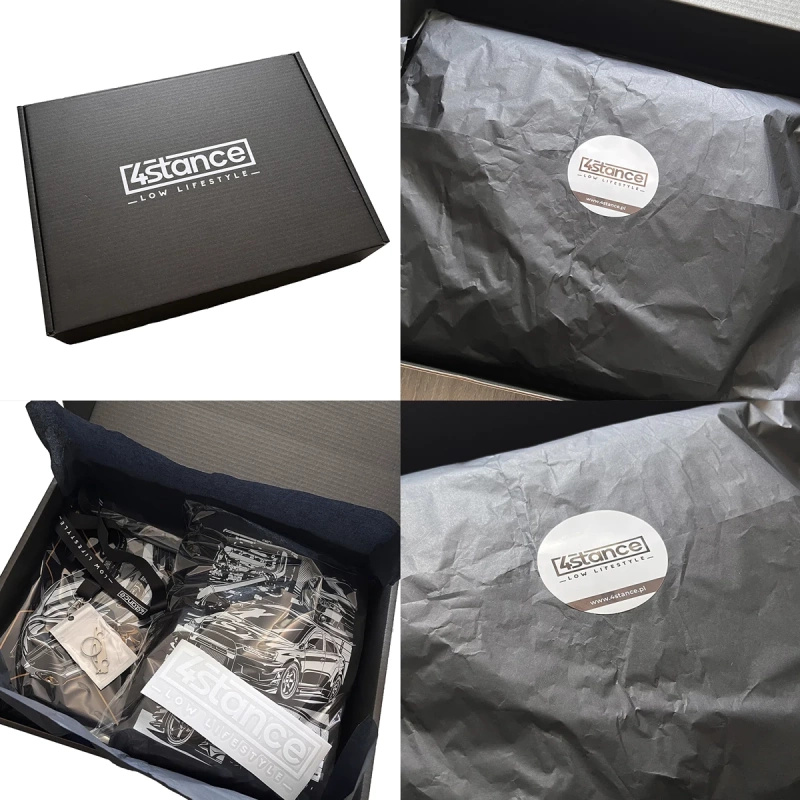 Sweatshirt / T-shirt gift wrapping in black cardboard box