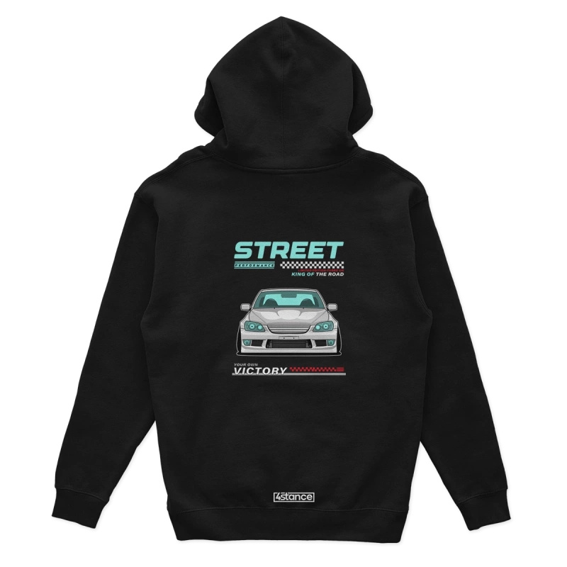 Black hooded sweatshirt LEXUS IS200 IS300 STREET