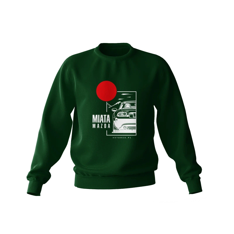 Mazda Miata green sweatshirt