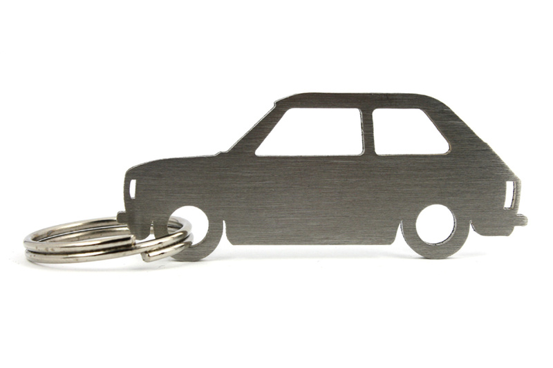 Klíčenka Fiat 126p z nerezové oceli