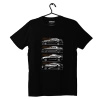 Schwarzes Toyota Supra Geschichte T-shirt