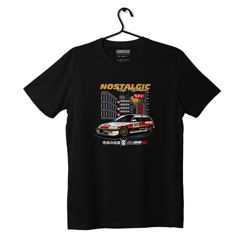 Schwarzes T-shirt HONDA KANJO OSAKA