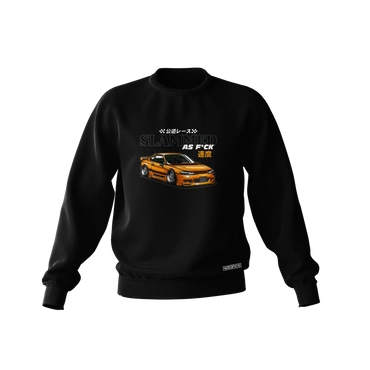 Schwarzes Sweatshirt NISSAN SILVIA S15 SLAMMED