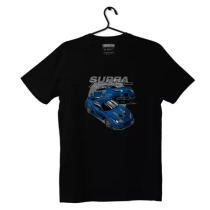 Black T-shirt T-shirt Toyota Supra mk4 Blue
