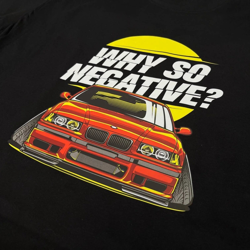 Black BMW E36 sweatshirt WHY SO NEGATIVE?