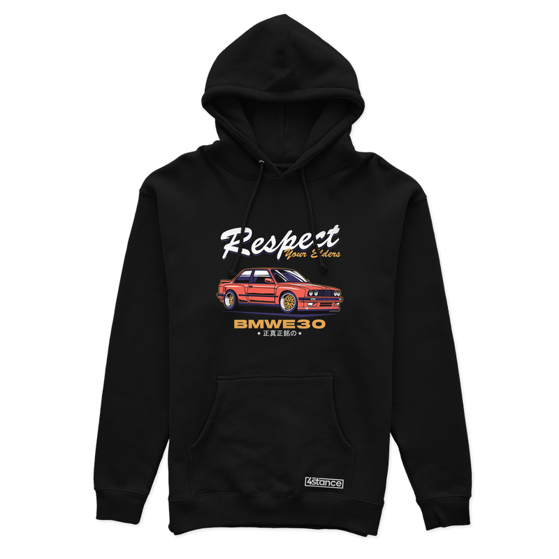 Black BMW E30 Respect hoodie