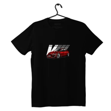 Czarny T-shirt koszulka Mitsubishi Lancer EVO VIII