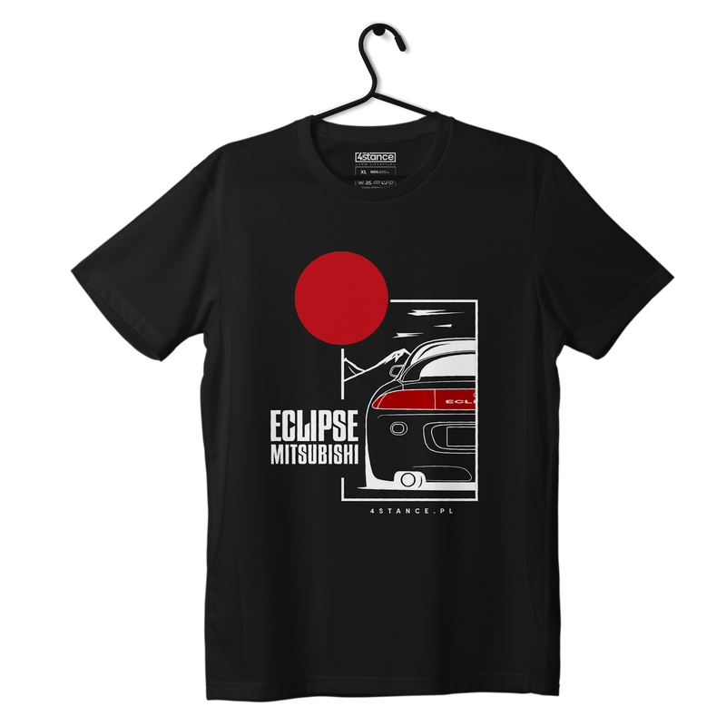 Black T-shirt MITSUBISHI ECLIPSE