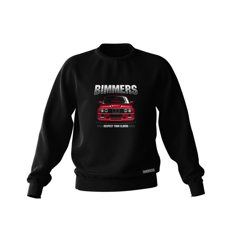 Schwarzes BMW E30 BIMMERS Sweatshirt