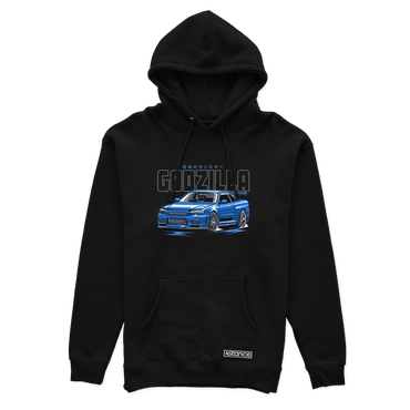 Čierna mikina NISSAN R34 GODZILLA