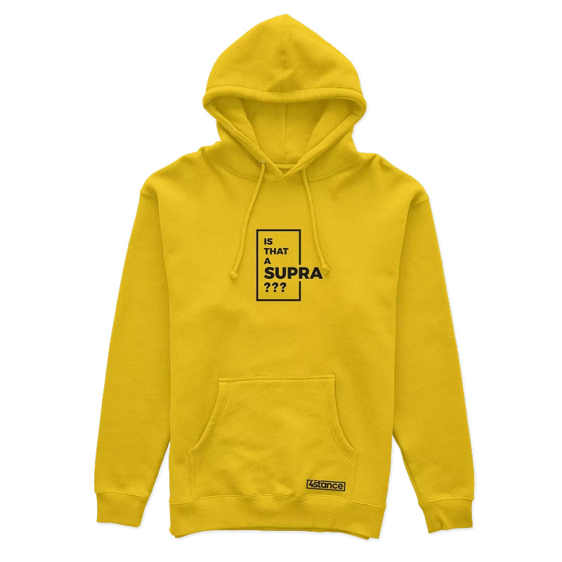 Klokaní mikina IS THAT A SUPRA žlutá