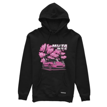 Czarna bluza z kapturem MAZDA MIATA SAKURA