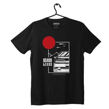 Czarny T-shirt LEXUS SC300 JDM