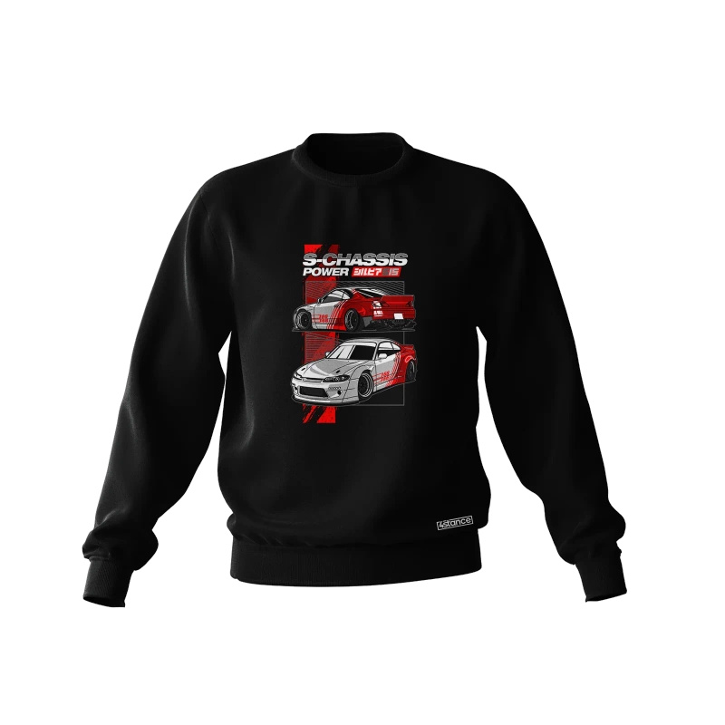 Czarna bluza Nissan Silvia S15 S-CHASSIS