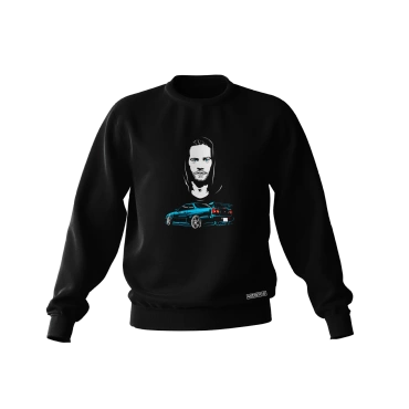 PAUL WALKER Skyline čierna mikina