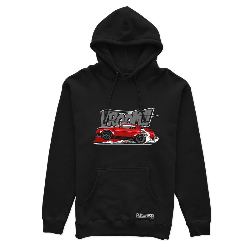 Čierna mikina s kapucňou od VROOM