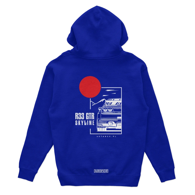 Nissan Skyline 33 GTR hoodie blue