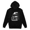 BMW E30 front hoodie black