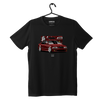 Black T-shirt BMW E39 sedan burgundy