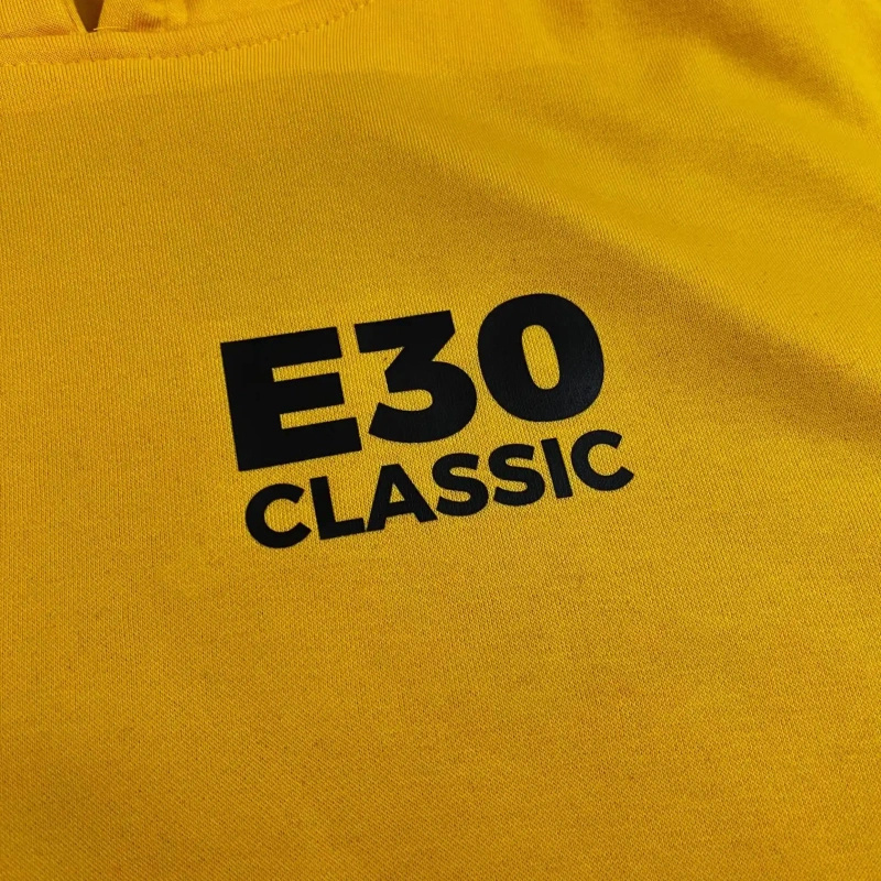 BMW E30 Classic Gelb Sweatshirt mit Kapuze