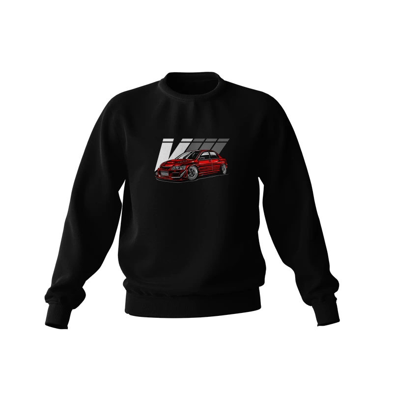 Mitsubishi Lancer EVO VIII black sweatshirt