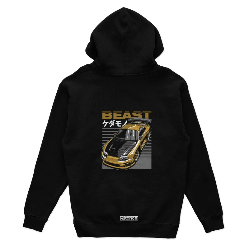 Black Toyota Supra mk4 hoodie BEAST