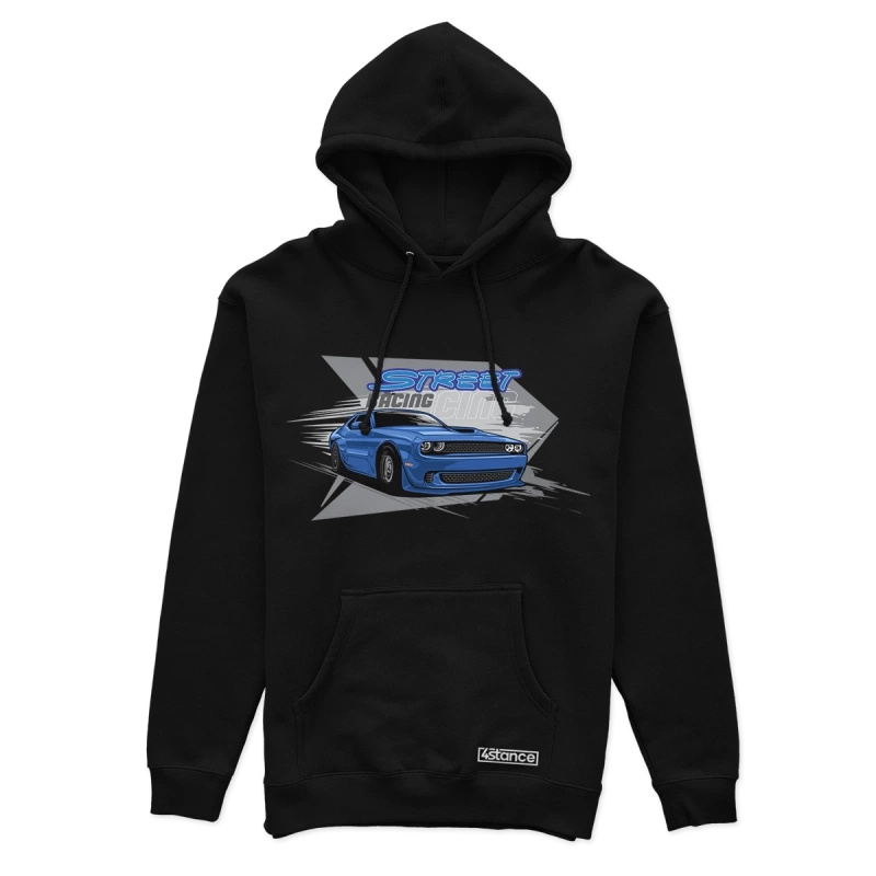 Czarna bluza z kapturem DODGE CHALLENGER Street