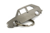 VW Volkswagen Golf MK1 3d stainless steel key ring