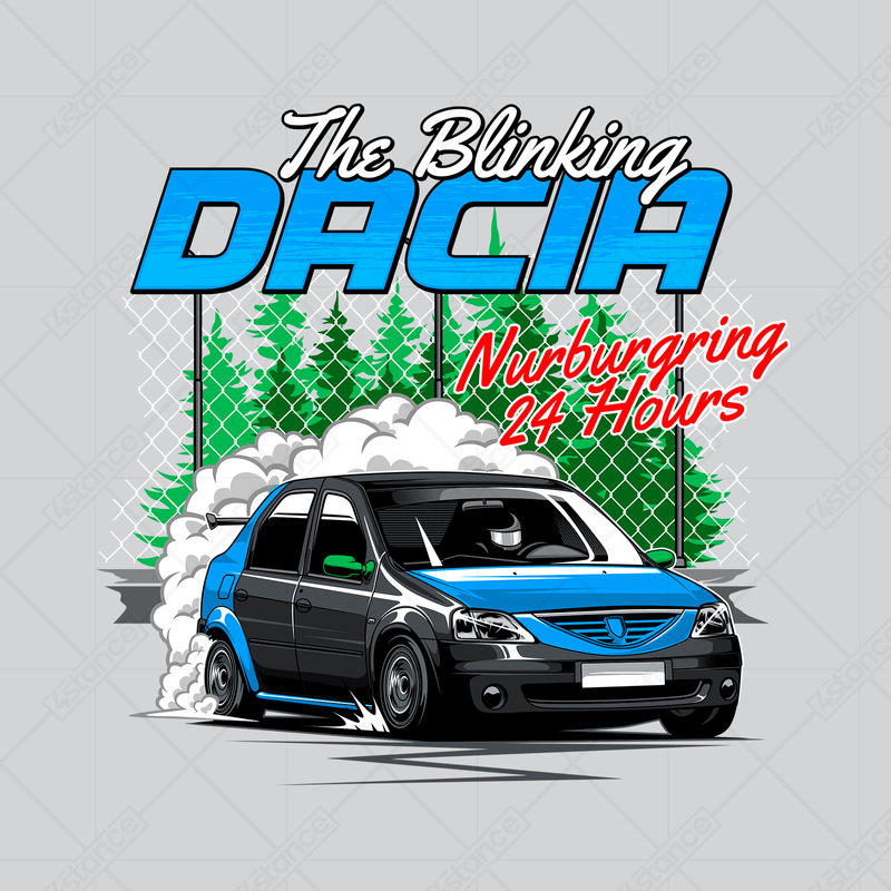 White T-shirt Dacia Logan shirt