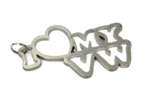 Brelok stal nierdzewna I love my VW