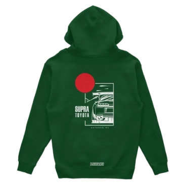 Bluza z kapturem Toyota Supra zielona