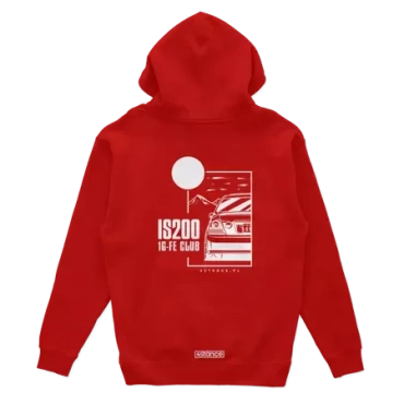 Lexus IS IS200 JDM hoodie red