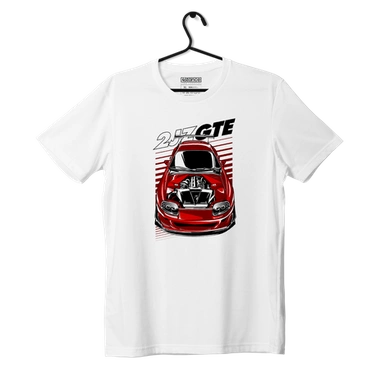 White T-shirt T-shirt Toyota Supra mk4 2JZ