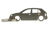 Skoda Fabia MK1 5d Schlüsselanhänger aus Edelstahl