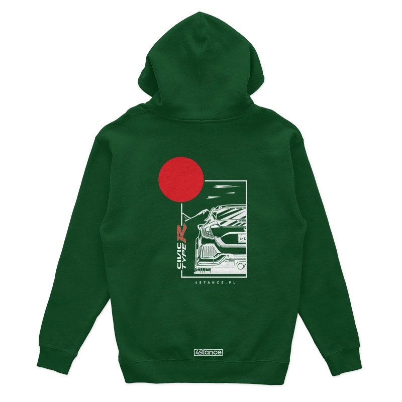 Honda Civic Type R hoodie green