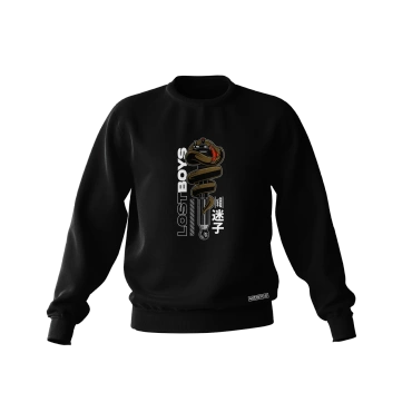 Čierna mikina SNAKE COILOVER